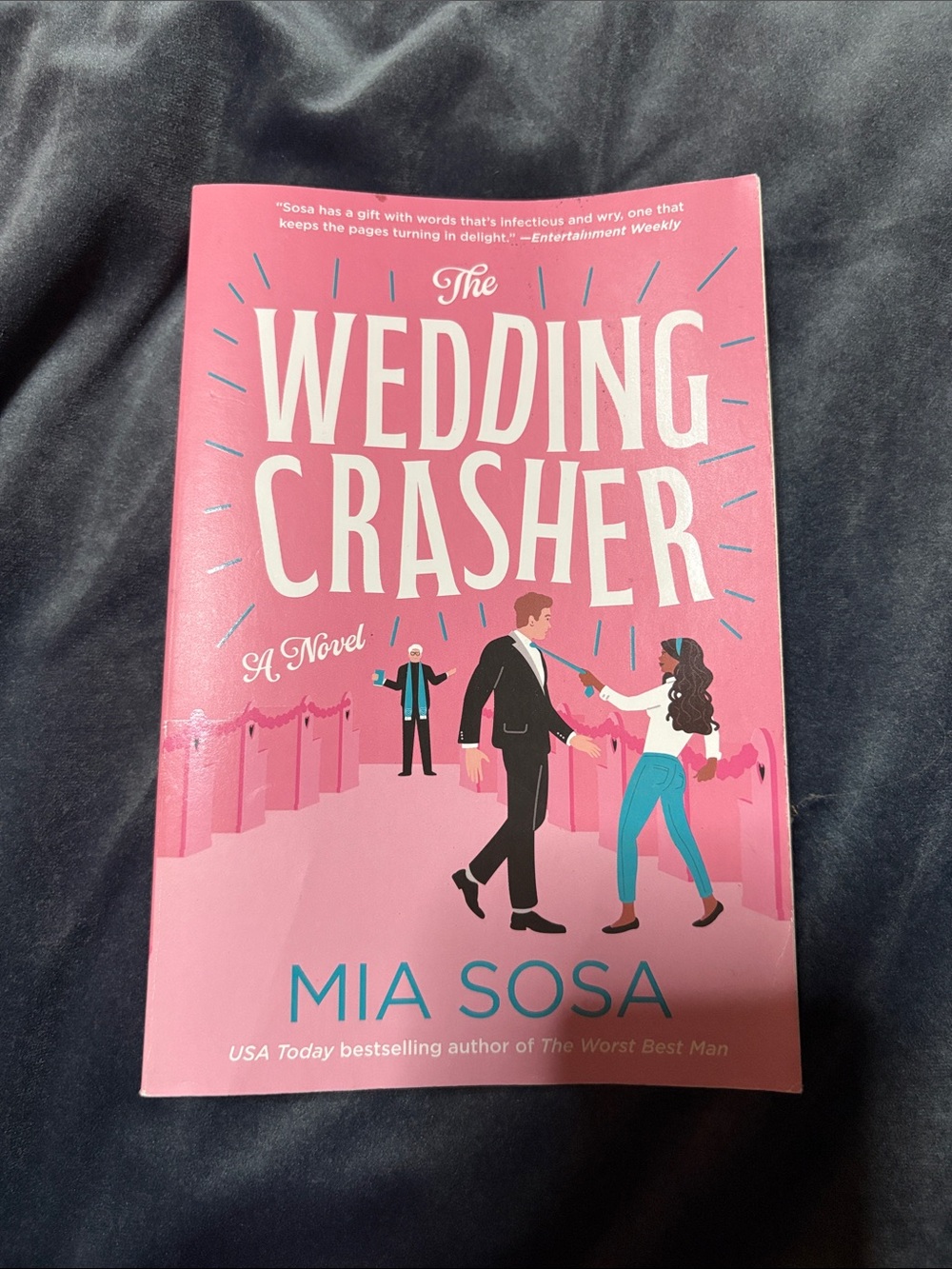Avon Pink Wedding Crasher Novel Cover by Mia Sosa